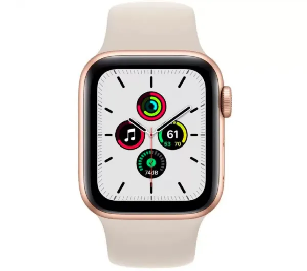 Apple Watch Series SE 2 40mm Starlight Aluminum Case with Starlight Sport Band
